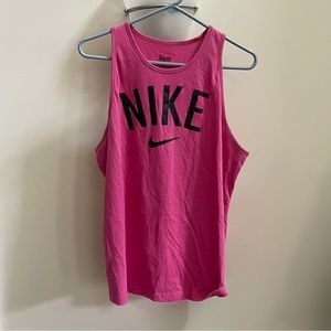 Pink Nike tank top